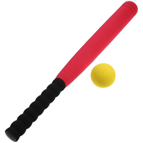 Homoyoyo Baseballschläger aus Schaumstoff Sicher für Jungen Mädchen Jahre Outdoor Set Rot mit Ball für Spielerisches Training Zufällige Farbe von Homoyoyo