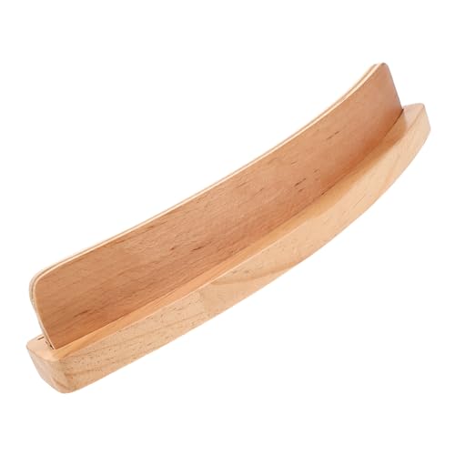 Homoyoyo Basis für Spielkarten spielkartenhalter Kartenhalter für Poker Holzhalterung für Karten Senior Gestell Rezeption Deck Halter für Spielkarten Basis für Spielzeugkarten hölzern Beige von Homoyoyo
