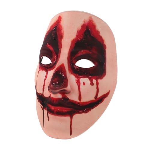 Homoyoyo Blutwundmaske Gruselmasken Für Erwachsene Gruselige Masken Halloween -masken Für Erwachsene Gruselige Halloween-masken Gruseliges Kostüm Hacker-maske Transparente Maske Eva von Homoyoyo