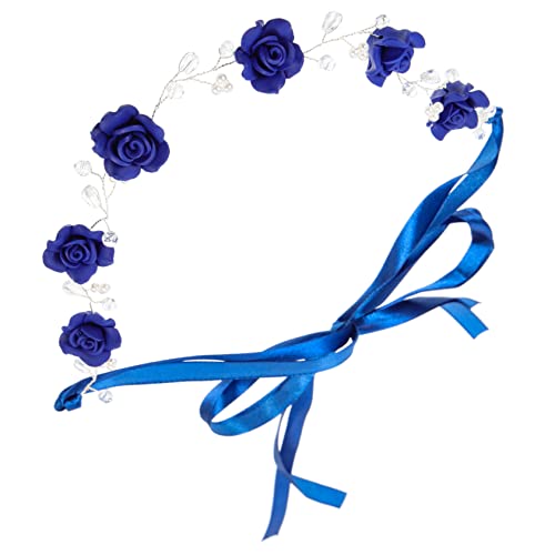 Homoyoyo Braut Haarschmuck mit Blauen Rosen und Perlen Hochzeits Haarband Funkelndes Headband für Brautjungfern und Feste Langlebig und Leicht für Besondere Anlässe Homoyoyo Braut Haarschmuck mit Blauen Rosen und Perlen Hochzeits Haarband Funkelndes Headband für Brautjungfern und Feste Langlebig und Leicht für Besondere Anlässe von Homoyoyo