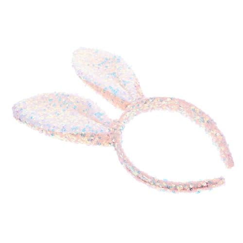 Homoyoyo Bunny Ears Haarreif mit Glitzer Osterhasen Stirnband für Perfektes Kostümzubehör für Karneval Geburtstagsfeiern und Fotoshootings Flexibel und Bequem für Verschiedene Anlässe von Homoyoyo