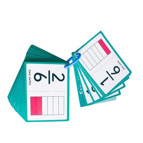 Homoyoyo Bunte Bruchkarten für Bunte Mathematik Lernkarten mit Zähler und Nenner Interaktive Unterrichtsmaterialien für Vorschule und Grundschule Effektives Mathe Quiz für Homeschooling von Homoyoyo