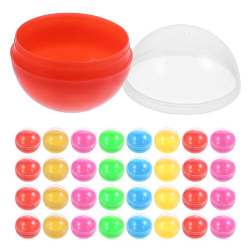 Homoyoyo Bunte Leere Runde Kapseln, 60 Stück Leere Plastikkapseln, Farbige Runde Kugeln, Partygeschenk für Kinder, Preisautomaten, Plastikbehälter, Weihnachts- Und Geburtstagsdekor Homoyoyo Bunte Leere Runde Kapseln, 60 Stück Leere Plastikkapseln, Farbige Runde Kugeln, Partygeschenk für Kinder, Preisautomaten, Plastikbehälter, Weihnachts- Und Geburtstagsdekor von Homoyoyo