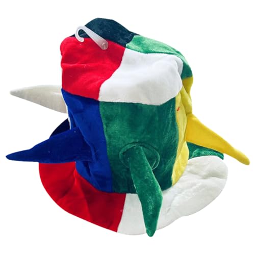 Homoyoyo Bunter Mehrfarbiger Karnevalshut Lustiger Halloween Cosplay Hut Dekorativer Verstellbarer Hut für Frauen und Mädchen Homoyoyo Bunter Mehrfarbiger Karnevalshut Lustiger Halloween Cosplay Hut Dekorativer Verstellbarer Hut für Frauen und Mädchen von Homoyoyo
