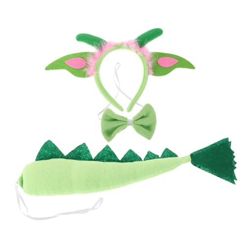 Homoyoyo Cartoon-dinosaurier-stirnband Und -set, Tier-cosplay-kostüm-zubehör Für Kleinkinder, Jungen Und Mädchen, Rollenspiele, Geburtstagsfeiern, Grün Homoyoyo Cartoon-dinosaurier-stirnband Und -set, Tier-cosplay-kostüm-zubehör Für Kleinkinder, Jungen Und Mädchen, Rollenspiele, Geburtstagsfeiern, Grün von Homoyoyo