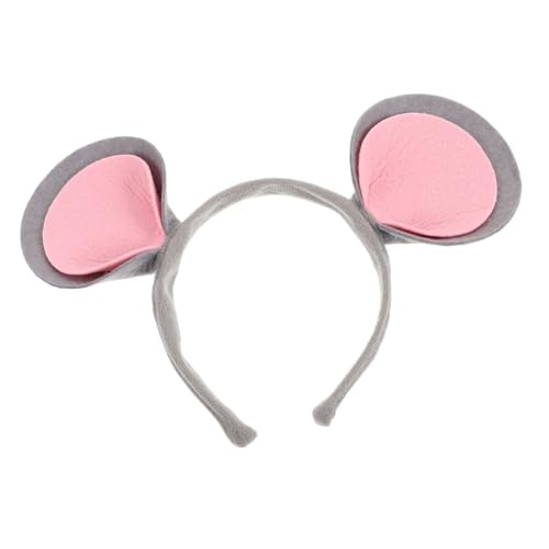 Homoyoyo Cosplay Mausohren Haarreifen aus Weichem Filz Niedliches Tierohren Stirnband für Damen und Erwachsene Bequemes Kostüm Zubehör für Halloween Geburtstagsfeier und von Homoyoyo