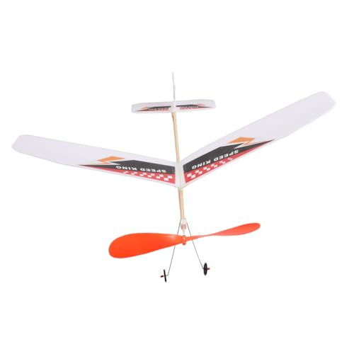 Homoyoyo DIY Flugzeugmodell Bausatz Gummiband Antrieb Leichtes Stabiles Airplane Model Glider für Lernspielzeug Innen Außen Kreatives Bastelset für Geburtstag und Familienaktivitäten von Homoyoyo