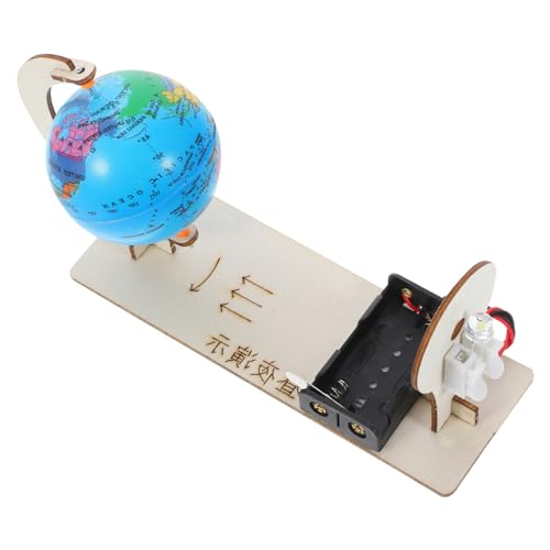 Homoyoyo DIY Holzmodell Erde Tag und Nacht Demonstrator Wissenschaftliches Lernspielzeug Pädagogisches Geographisches Bastelset Kreative Handarbeit für Grundschule von Homoyoyo
