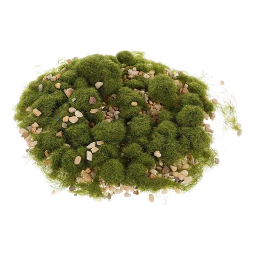 Homoyoyo DIY Micro Landschaft Grasstück mit Kies und Sand für Modellbau Miniatur Garten Diorama Bonsai Dekoration Lebensecht Trockentolerant Vielseitig Einsetzbar von Homoyoyo