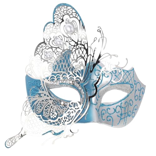Homoyoyo Diamant-Schmetterlings-Maske Maskerademaske funkeln Männer maskieren Masken Damen halloween halloween assecoires Cosplay-Maske für Frauen Halloween-Maske Metall Blue Homoyoyo Diamant-Schmetterlings-Maske Maskerademaske funkeln Männer maskieren Masken Damen halloween halloween assecoires Cosplay-Maske für Frauen Halloween-Maske Metall Blue von Homoyoyo