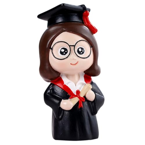 Homoyoyo Doll Tortendekoration für Abschlussfeiern Kreative Cake Topper aus Langlebigem Resin für Besondere Anlässe Deko für Desserttische und Themenpartys von Homoyoyo