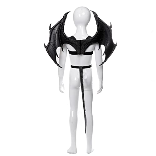 Homoyoyo Drachen Kostüm Für Mit Schwarzen Drachenschwanz Und Drachenflügeln - Perfekte Verkleidung Für Halloween Und Karneval - Ideal Für Kreative Spiel Requisiten Homoyoyo Drachen Kostüm Für Mit Schwarzen Drachenschwanz Und Drachenflügeln - Perfekte Verkleidung Für Halloween Und Karneval - Ideal Für Kreative Spiel Requisiten von Homoyoyo