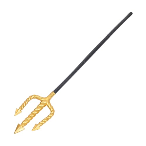 Homoyoyo Dreifachgabel Performance Requisiten Dreizack Halloween Dreizack Requisite Dekorativer Dreizack Halloween Zubehör Dreizack Kostümzubehör Imitation Dreizack Cosplay Zubehör von Homoyoyo
