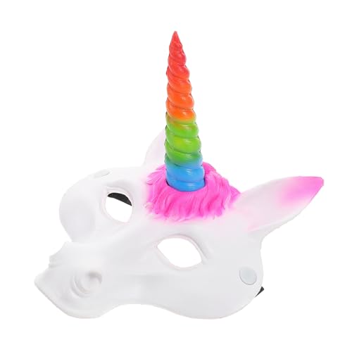 Homoyoyo Einhorn Maske PU Schaum Realistische Tiermaske für Halloween Karneval Party Erwachsene Bunte Novelty Kostümmaskerade Homoyoyo Einhorn Maske PU Schaum Realistische Tiermaske für Halloween Karneval Party Erwachsene Bunte Novelty Kostümmaskerade von Homoyoyo