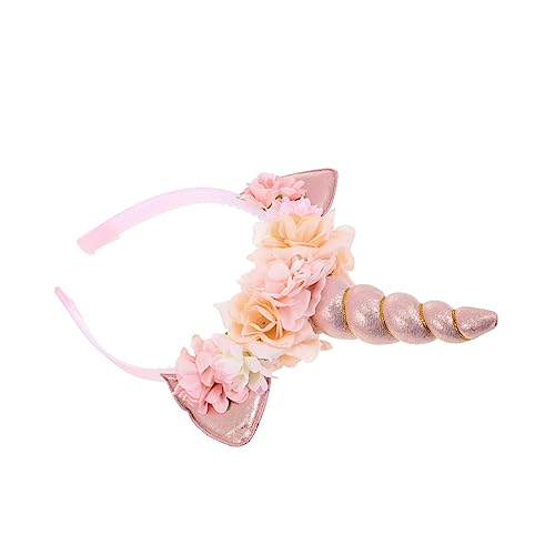Homoyoyo Einhorn Stirnband mit Dekorativen Blumen Vielseitiges Haar Accessoire für Mädchen für Partys Cosplay und Festlichkeiten Roségold Homoyoyo Einhorn Stirnband mit Dekorativen Blumen Vielseitiges Haar Accessoire für Mädchen für Partys Cosplay und Festlichkeiten Roségold von Homoyoyo