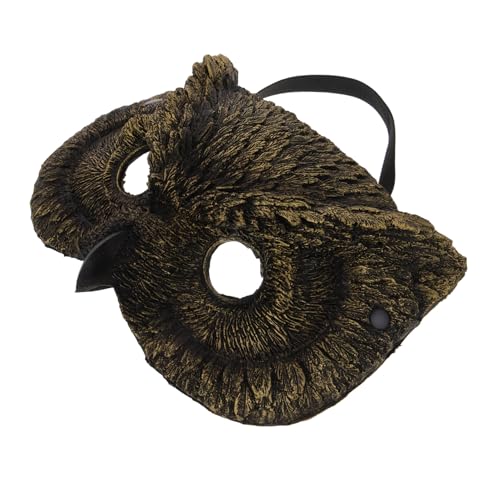 Homoyoyo Eulenmaske Halloween-Vogelkostüm LED-Maske Grimasse Krähe Halloween-Tiermaske goldene maske Halloween-Attacken Halloween Party Maskiert Festival-Maskenmänner Tiere Maske PU-Schaum von Homoyoyo