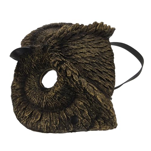 Homoyoyo Eulenmaske goldene maske Halloween-Attacken Maskenspiel Verkleidungsmaske Halloween Party Eulen-Maskerade-Maske Halloween-Tiger tierische Maske Maskerade Masken Frauen PU-Schaum von Homoyoyo