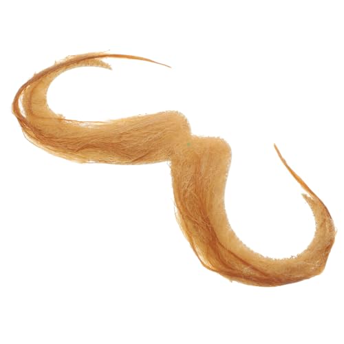 Homoyoyo Falscher Bart Selbstklebender Schnurrbart Gesicht Kostüm Party Gefälschter Bart Bartperücke Falsches Schwarz Maskerade Falscher Schnurrbart Bartbürste Bart Liner Light Brown Stoff von Homoyoyo