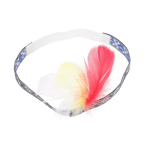 Homoyoyo Feder Kopfschmuck für Mädchen Elastisches Plume Stirnband Leichter Haarschmuck für Karneval Cosplay Party Halloween Vielseitiges Kostüm Accessoire von Homoyoyo