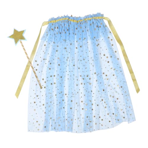 Homoyoyo Umhang Mit Zauberstab Für Leichtes Tüll-cape Für Halloween Weihnachten Und Kostümpartys Inklusive Glitzerndem Zauberstab Für Fantasievolles Spiel Homoyoyo Umhang Mit Zauberstab Für Leichtes Tüll-cape Für Halloween Weihnachten Und Kostümpartys Inklusive Glitzerndem Zauberstab Für Fantasievolles Spiel von Homoyoyo