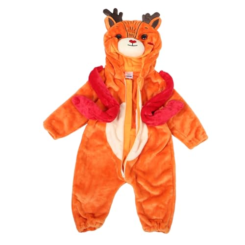 Homoyoyo Flanell-elch-overall -katzen-kostüm -halloween-fuchskostüme -fleece-overall Halloweenkostüm Unisex-kleidung Für Neugeborene -mädchen-neugeborenen-outfit Babykostüm von Homoyoyo