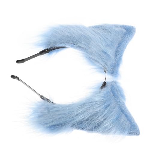 Homoyoyo Fluffiges Katzenohren Haarreif Kunstpelz Stirnband für Cosplay Party Tierohren Kopfstück Damen Mädchen Accessoire von Homoyoyo