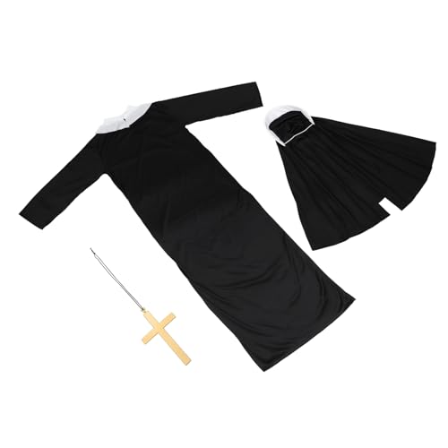 Homoyoyo Frauen Halloween Cosplay Nonne Kostüm Schwarzes Rollenspiel Outfit Für Partys Und Veranstaltungen Geeignet Für Große Frauen Homoyoyo Frauen Halloween Cosplay Nonne Kostüm Schwarzes Rollenspiel Outfit Für Partys Und Veranstaltungen Geeignet Für Große Frauen von Homoyoyo