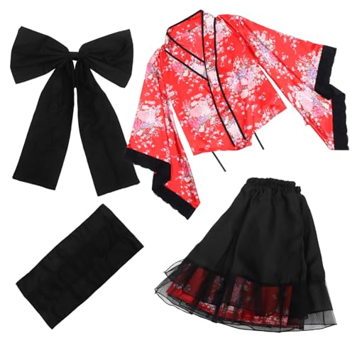 Homoyoyo Frauen-Kimono kimonos Outfit Robe Magd Kleid Kimono-Bademantel Satinrobe Brautjungfernroben Kleider für Frauen damen kleider japanisches Dienstmädchenkleid Cosplay-Kimono rot Homoyoyo Frauen-Kimono kimonos Outfit Robe Magd Kleid Kimono-Bademantel Satinrobe Brautjungfernroben Kleider für Frauen damen kleider japanisches Dienstmädchenkleid Cosplay-Kimono rot von Homoyoyo