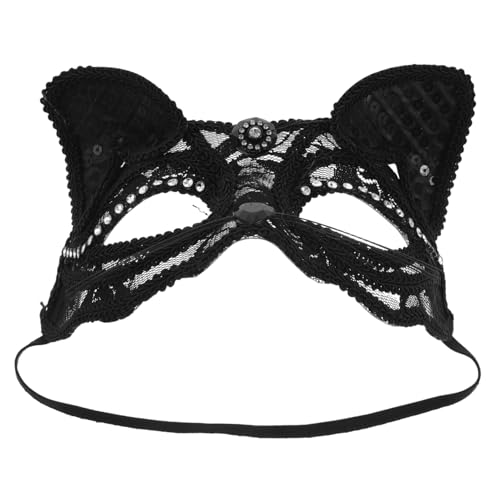 Homoyoyo Fuchs Maske Maske Halloween Masken Halloween-maske Maskerademaske Maskenkostüme Für Frauen Maskerade-masken Für Frauen Maskerade Masken Spitzenmaske Black Plastik von Homoyoyo