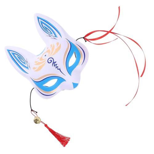 Homoyoyo -Fuchs-Maske halloween tiermasken half face mask animal mask geburtstagszig tierisches Gesicht Fuchsmasken Tiermaske im japanischen Stil Füchsemaske im japanischen Stil von Homoyoyo