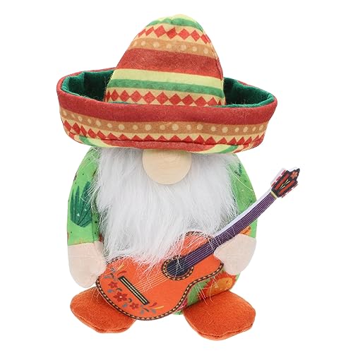 Homoyoyo GNOME Mit Sombrero Und Gitarre – Lustige Fiesta-Dekoration Für Garten Und Terrasse - Perfektes Zubehör Für Ihre Hawaii Feierlichkeiten von Homoyoyo