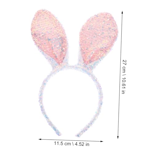 Homoyoyo Glitzerndes Bunny Ohren Haarreif Pailletten Hasenohren Stirnband Cosplay Zubehör für Damen Karneval Party Osterfest Weich und Bequem Homoyoyo Glitzerndes Bunny Ohren Haarreif Pailletten Hasenohren Stirnband Cosplay Zubehör für Damen Karneval Party Osterfest Weich und Bequem von Homoyoyo
