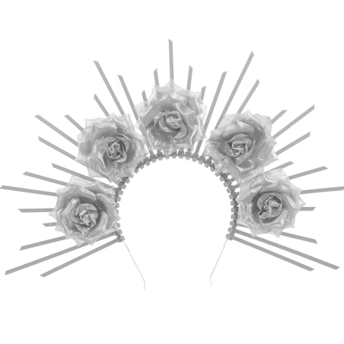 Homoyoyo Göttin Haarband mit Blumenkranz Cosplay Accessoire für Festivals Partys und Halloween Leicht und Bequem zu Tragen Perfektes Kostüm Highlight Homoyoyo Göttin Haarband mit Blumenkranz Cosplay Accessoire für Festivals Partys und Halloween Leicht und Bequem zu Tragen Perfektes Kostüm Highlight von Homoyoyo