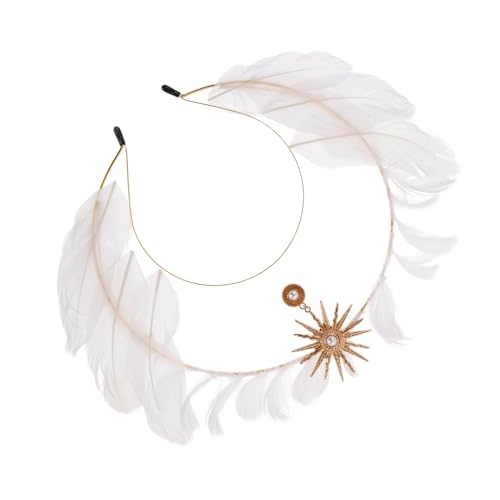 Homoyoyo Goldener Renaissance Heiligenschein Haarreif mit Federn Stil Kopfschmuck für Damen Halloween Kostüm Accessoire Strahlendes Design für Hochzeiten Fotoshootings Festliche Anlässe Homoyoyo Goldener Renaissance Heiligenschein Haarreif mit Federn Stil Kopfschmuck für Damen Halloween Kostüm Accessoire Strahlendes Design für Hochzeiten Fotoshootings Festliche Anlässe von Homoyoyo