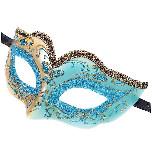 Homoyoyo Goldpulvermaske Dekorationen Hälfte Festivalmaske Halloween-Partymaske Kind Gesicht halloween deko Kindermaske Maskerade Maske Halbmaske Plastik Sky-blue Homoyoyo Goldpulvermaske Dekorationen Hälfte Festivalmaske Halloween-Partymaske Kind Gesicht halloween deko Kindermaske Maskerade Maske Halbmaske Plastik Sky-blue von Homoyoyo