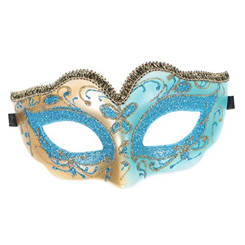 Homoyoyo Goldpulvermaske masken für kindermundschutzmaske Faschingsmaske Halbmaske Gesicht Kostüm halloween deko Halloween-Gesichtsmaske Cosplay-Maske Plastik Sky-blue Homoyoyo Goldpulvermaske masken für kindermundschutzmaske Faschingsmaske Halbmaske Gesicht Kostüm halloween deko Halloween-Gesichtsmaske Cosplay-Maske Plastik Sky-blue von Homoyoyo