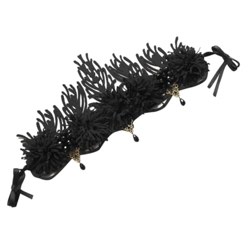 Homoyoyo Gothic Haarreif Krone Halloween Kopfschmuck Damen Gothic Headband Party Accessoire Leicht Tragbar Langlebig für Cosplay Geburtstagsfeier Maskerade von Homoyoyo