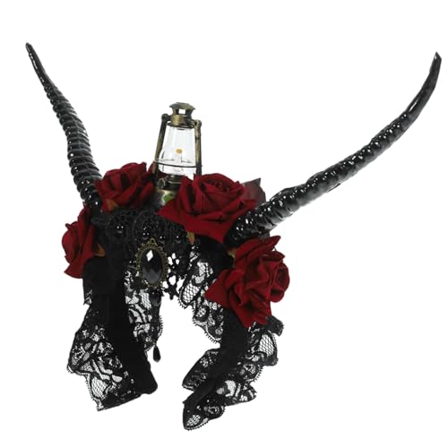 Homoyoyo Gothic Horn Stirnband Antilopenhörner Halloween Kopfschmuck Teufelshörner Stretchbar Leichtes Haarband Für Kostümparty Cosplay Zubehör Homoyoyo Gothic Horn Stirnband Antilopenhörner Halloween Kopfschmuck Teufelshörner Stretchbar Leichtes Haarband Für Kostümparty Cosplay Zubehör von Homoyoyo