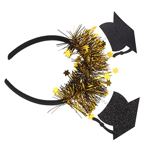 Homoyoyo Graduations Stirnband mit Schwarzem Verstellbares Party Haarschmuck Accessoire für Erwachsene Komfortabel und Langlebig für Abschlussfeier und Baccalaureat Kleid von Homoyoyo