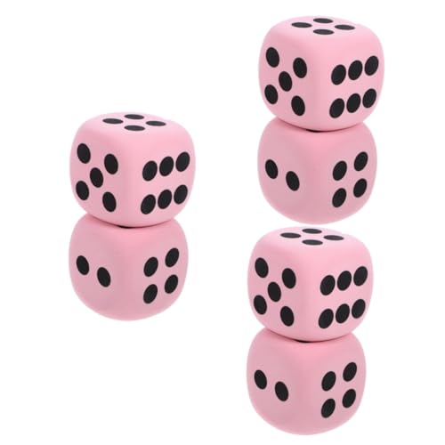 Homoyoyo Große Schaumstoffwürfel 8 cm - 2 Stück Abwischbare - Beschreibbare Für Mathematikunterricht Und Spiele Tragbar Und Ideal Für Lehrmittel in Ansprechendem Rosa von Homoyoyo
