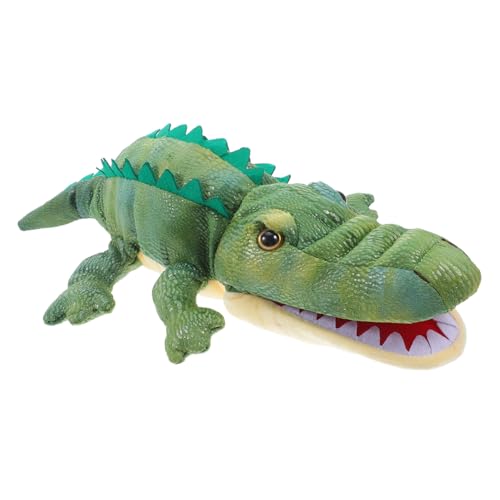 Homoyoyo Großer Alligator Plüsch Handpuppe mit Beweglichem Mund Weiches Hautfreundliches Material Interaktive Tier Handpuppe für Geeignet für Rollenspiele Geschichten Erzählen Kreativität von Homoyoyo