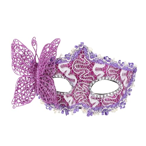 Homoyoyo Halbgesichtsmaske Schmetterling Dame Kostüm Maskerade Masken Jungen-maskerade-maske Maskerade-maske Für Frauen Weiblich Maskenkostüm Masken Maske Reinigen Violett Spitze Homoyoyo Halbgesichtsmaske Schmetterling Dame Kostüm Maskerade Masken Jungen-maskerade-maske Maskerade-maske Für Frauen Weiblich Maskenkostüm Masken Maske Reinigen Violett Spitze von Homoyoyo