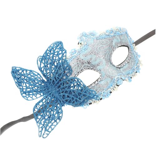 Homoyoyo Halbgesichtsmaske Schmetterling Spitze Auge Maskerademasken Schmetterlinge Verkleiden Sich Masken Frauen Maskerade Für Männer Maskerade Für Paare Damen Kunststoff Blue Homoyoyo Halbgesichtsmaske Schmetterling Spitze Auge Maskerademasken Schmetterlinge Verkleiden Sich Masken Frauen Maskerade Für Männer Maskerade Für Paare Damen Kunststoff Blue von Homoyoyo