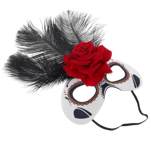 Homoyoyo Halbmaske Damen Cosplay Maske mit Rosenmotiv Leicht und für Faschingsparty und Kostümveranstaltungen Homoyoyo Halbmaske Damen Cosplay Maske mit Rosenmotiv Leicht und für Faschingsparty und Kostümveranstaltungen von Homoyoyo