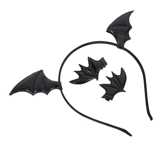 Homoyoyo Halloween Bat Headband mit Haarclip Einfarbig Schwarzes Cosplay Kostüm Accessoire für Frauen Wiederverwendbares Bequemes Stirnband Passend für Haartypen und Kopfgrößen für Homoyoyo Halloween Bat Headband mit Haarclip Einfarbig Schwarzes Cosplay Kostüm Accessoire für Frauen Wiederverwendbares Bequemes Stirnband Passend für Haartypen und Kopfgrößen für von Homoyoyo