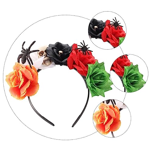 Homoyoyo Halloween Blumen Haarreif mit und Spinnen Farbenfroher Langlebiger Stoff Haarschmuck für Damen Geeignet für Halloween Party Karneval und Kostümfest Homoyoyo Halloween Blumen Haarreif mit und Spinnen Farbenfroher Langlebiger Stoff Haarschmuck für Damen Geeignet für Halloween Party Karneval und Kostümfest von Homoyoyo