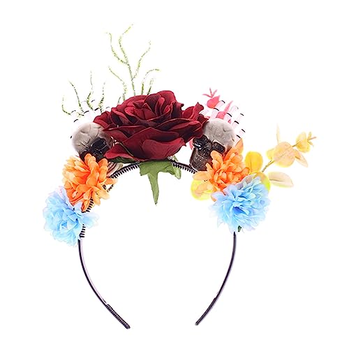 Homoyoyo Halloween Blumen Stirnband Leichter Schädel Haarschmuck für Kostüme Erwachsene Bequemer Kopfreif für Party Cosplay und Halloween Tag Toten Accessoire Homoyoyo Halloween Blumen Stirnband Leichter Schädel Haarschmuck für Kostüme Erwachsene Bequemer Kopfreif für Party Cosplay und Halloween Tag Toten Accessoire von Homoyoyo
