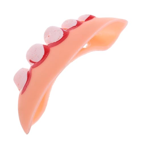 Homoyoyo Halloween Cosplay Fake Teeth Prop Realistische Vampirzähne für Party Langlebige Halloween Dentures Spaßiges Zubehör für Kostüm und Bühnenoutfits für Gruselige Verkleidungen von Homoyoyo