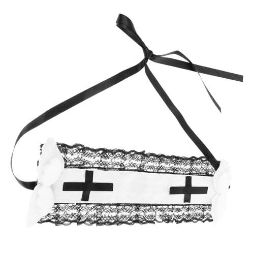 Homoyoyo Halloween Dunkler Stil Stirnband aus Weichem Stoff Bequemes Langlebiges Party Haarband für Damen Handgefertigtes Karneval Haarband mit Einzigartigem Design für Halloween Cosplay von Homoyoyo