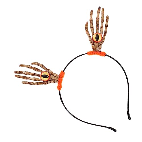 Homoyoyo Halloween Eyeball Haarreif Mit Skeletthänden Gruselige Kopfbedeckung Für Halloween Und Kostümpartys Für Erwachsene von Homoyoyo